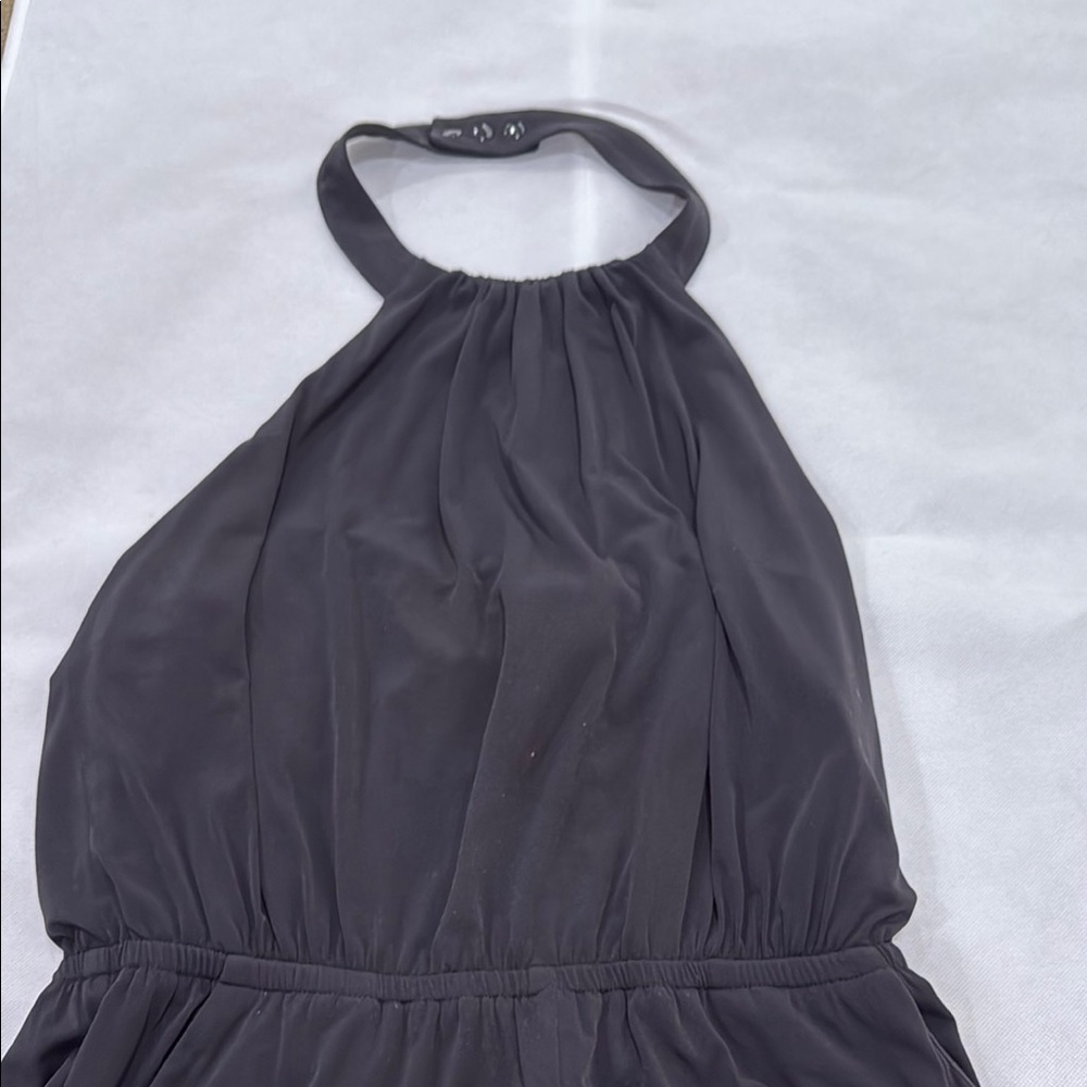 Jessica Simpson Gray Halter Jumpsuit
